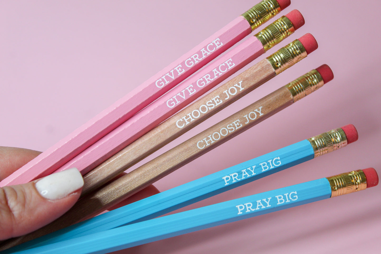 Give Grace, Choose Joy, Pray Big Pencil Set