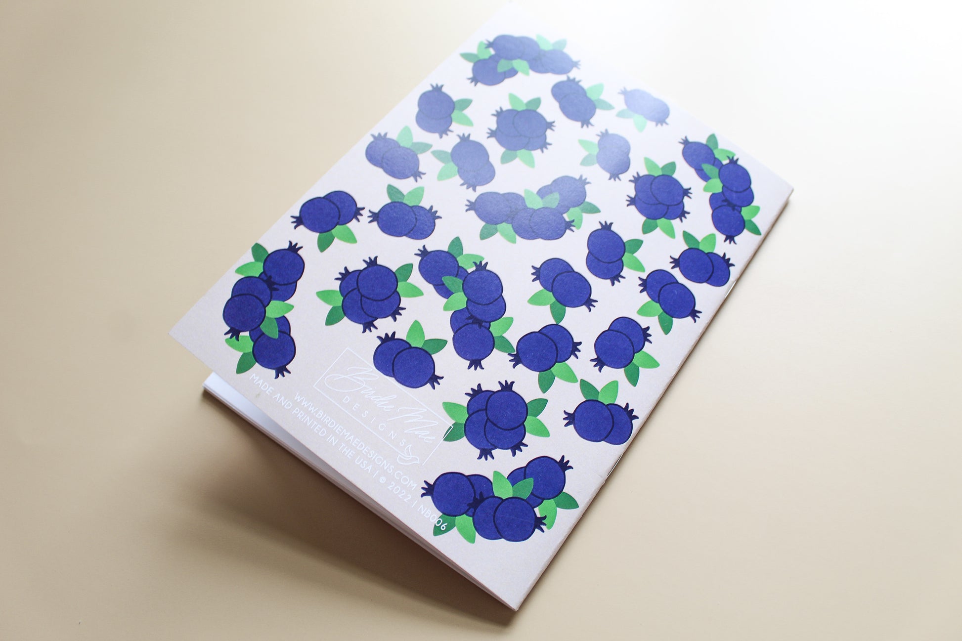 blueberry print journal