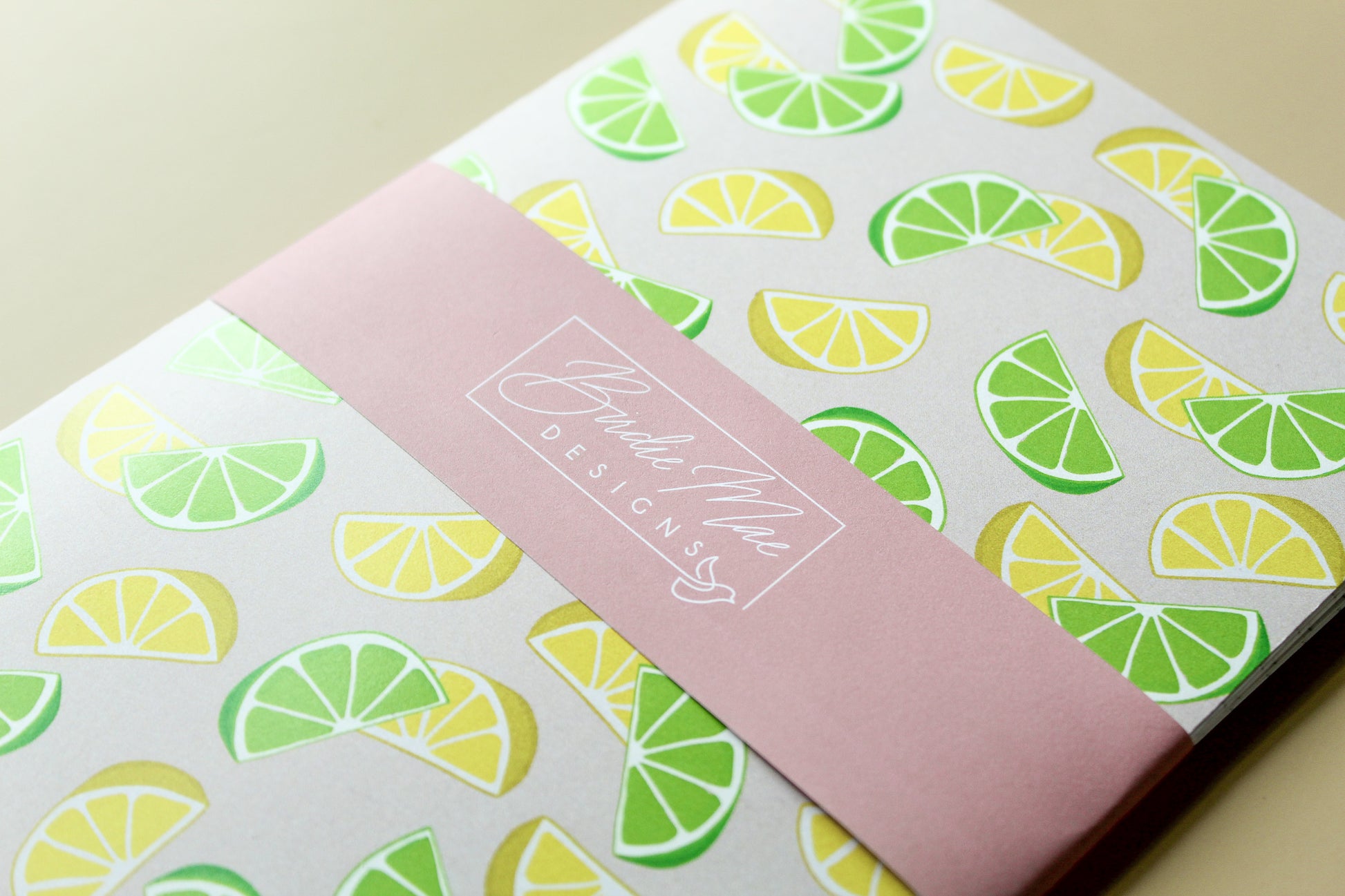 Lemon lime journal, summertime journal, prayer journal 