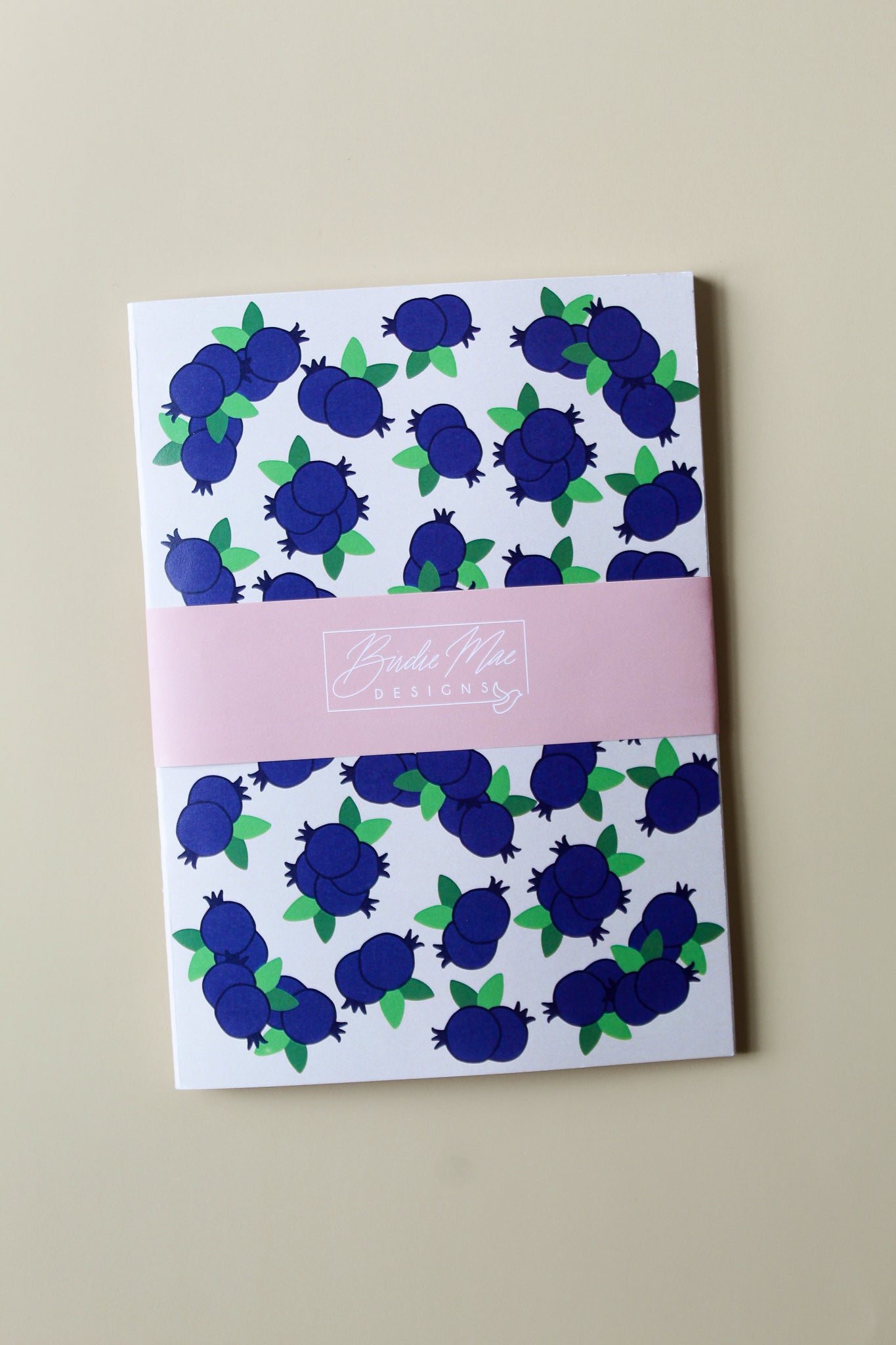 blueberry print journal