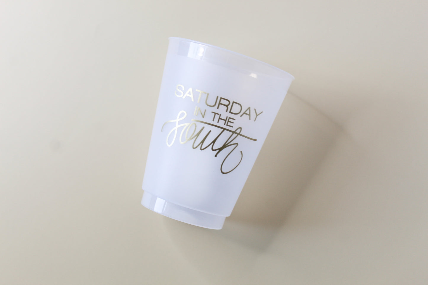 Saturday In The South (Gold) Party Cups