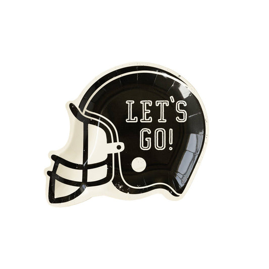 "Let's Go!" Football Helmet Plate