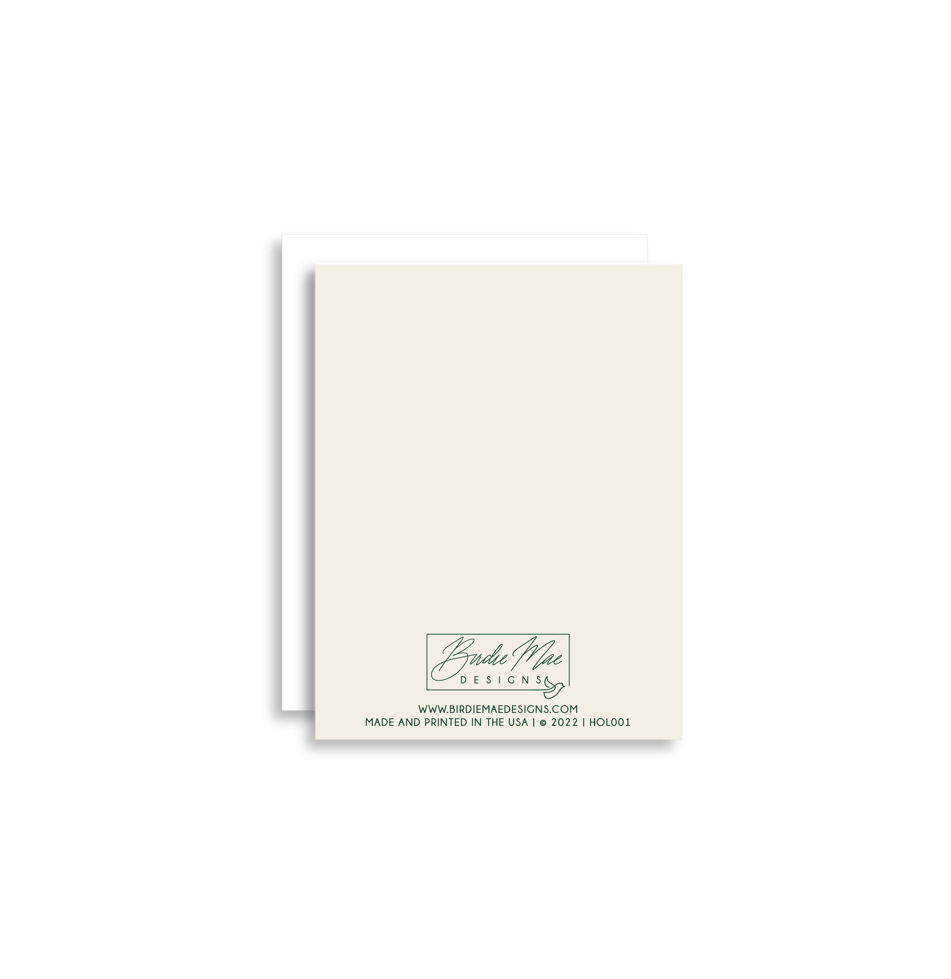 "Good Tidings of Great Joy" Christmas Greeting Card is a festive way to bring joy during the holiday season. Each card is folded to 4.25" tall by 5.5" wide, is blank inside and comes with a matching white envelope. Cards are packaged in cellophane sleeves. 