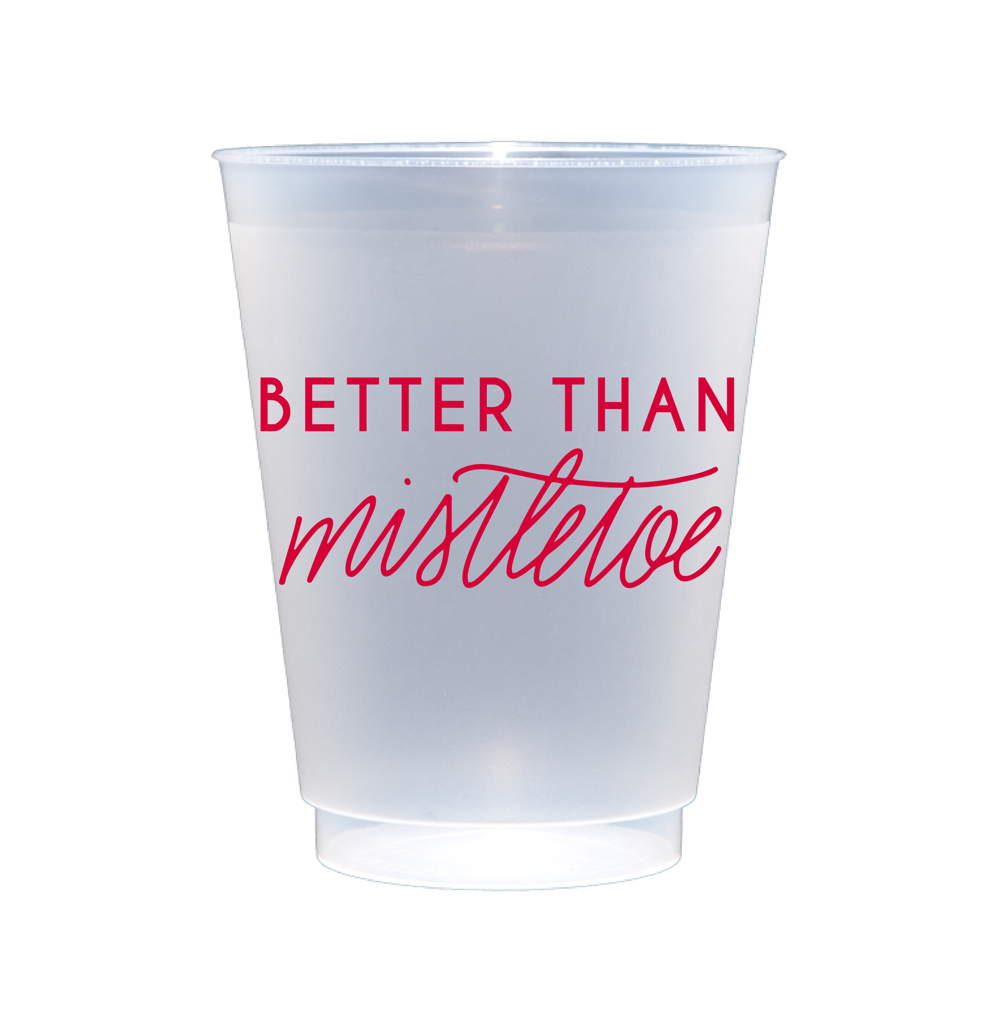 holiday cocktails, 'Better Than Mistletoe party cup. holiday party, hostess gift