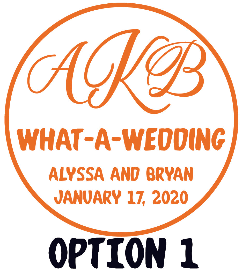 What-A-Wedding Whataburger Wedding Stickers, Late night snack wedding stickers