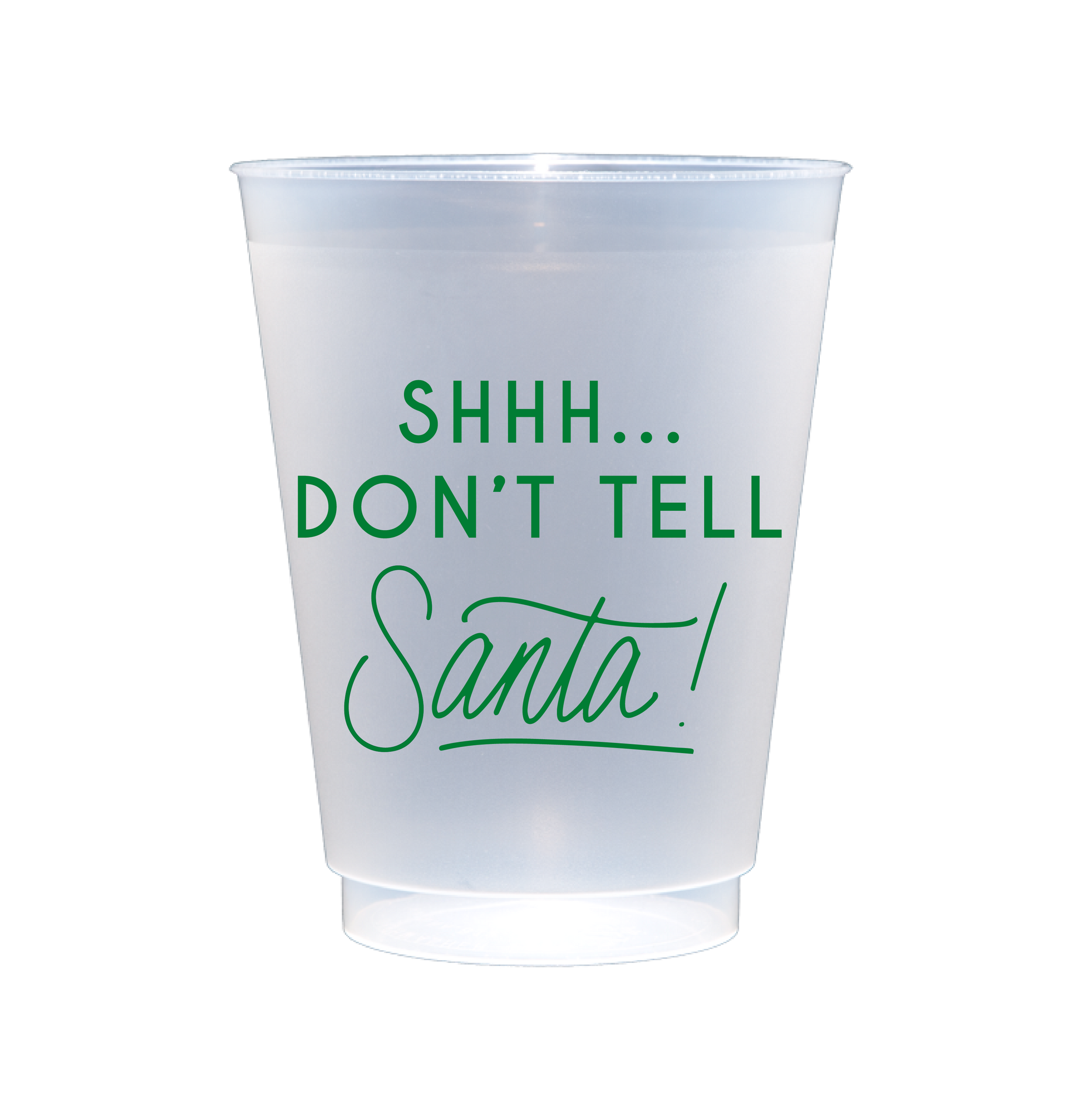 'Shhh...Don't Tell Santa!' Christmas party cup